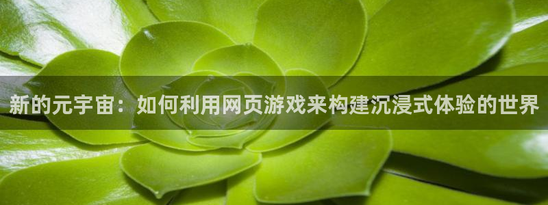 杏耀官网的奇趣腾讯是真的吗吗：新的元宇宙：如何利用网页游戏来构建沉浸式体验的世界