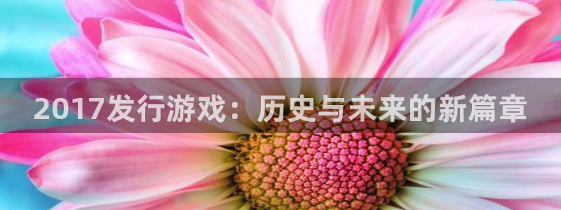 杏耀子招聘：2017发行游戏：历史与未来的新篇章